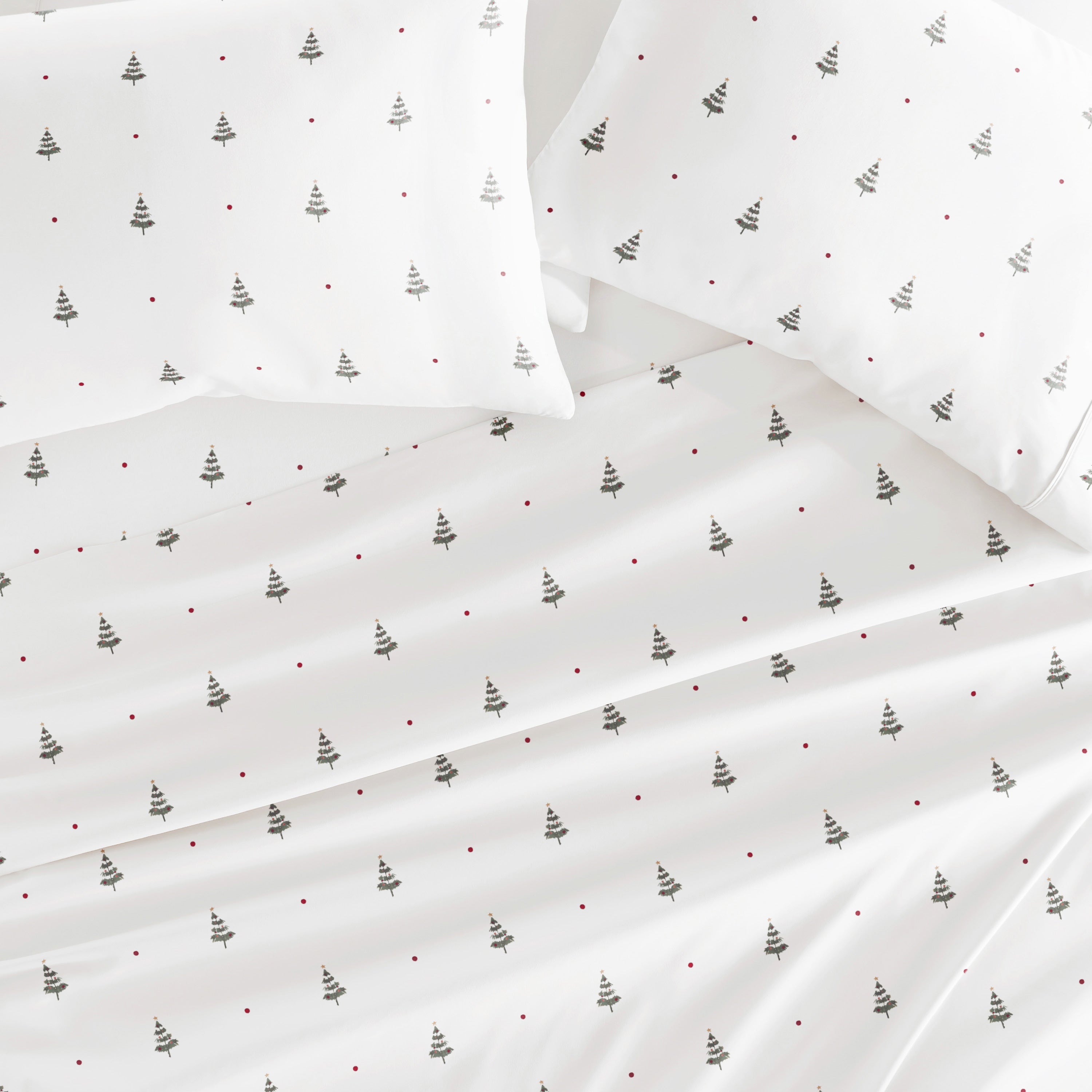 Christmas Tree Patterned 4-Piece Sheet Set