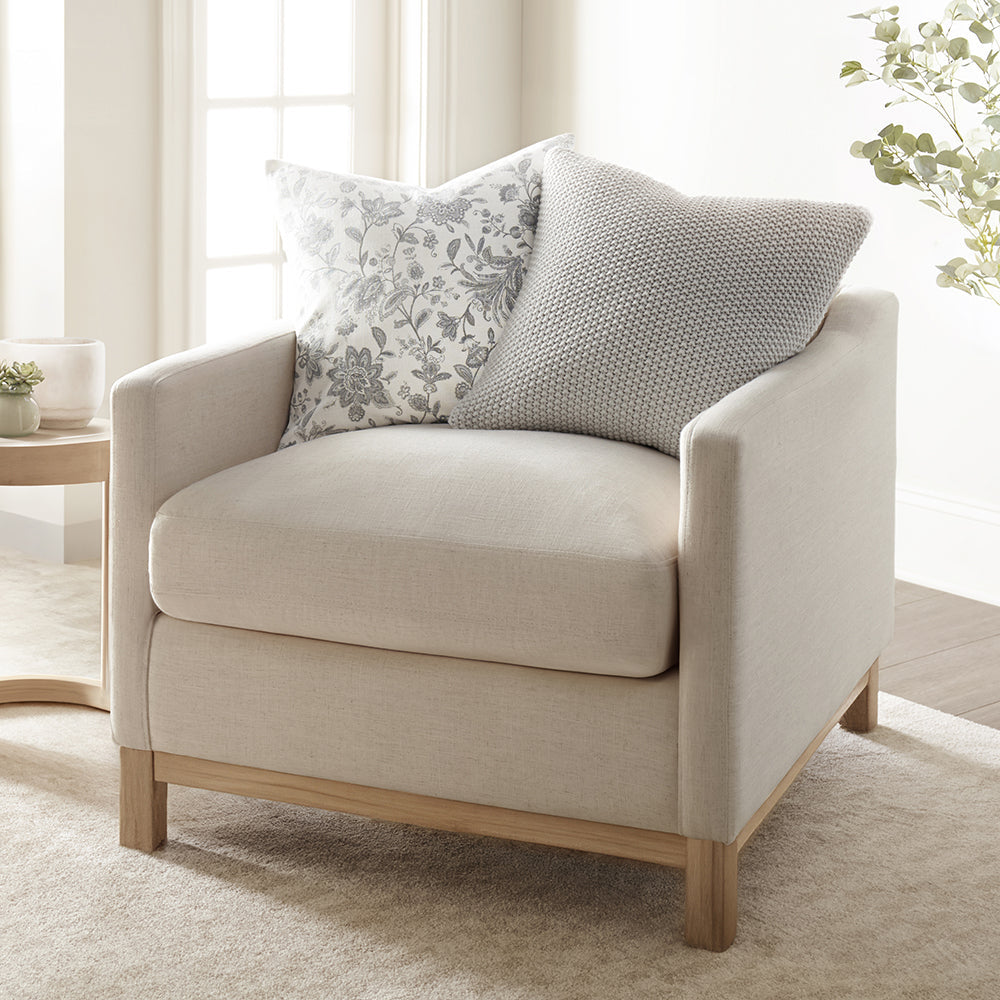 2-Pack Seed Stitch Knit With Jacobean Décor Throw Pillows (Sale) - Linen-sandhutch