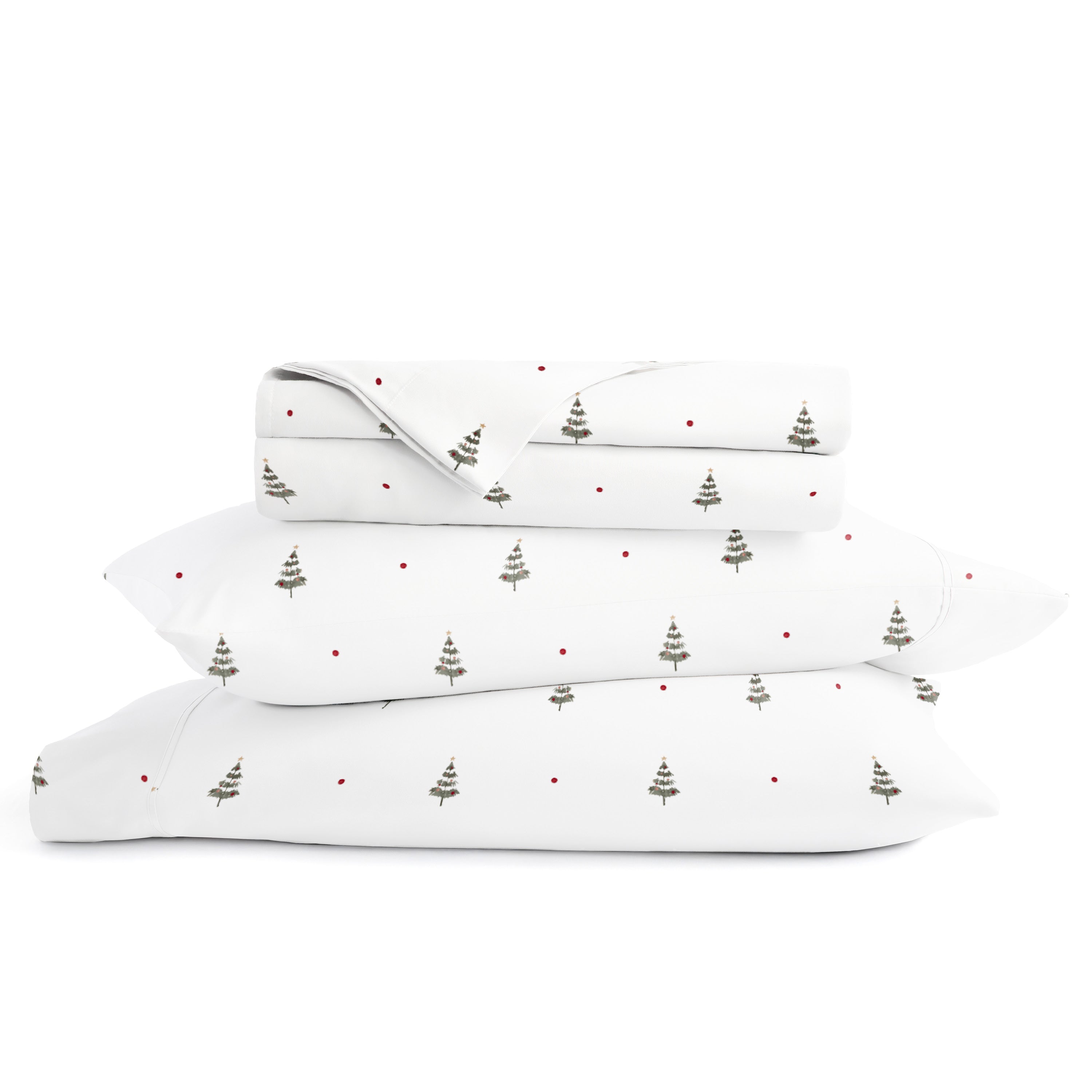 Christmas Tree Patterned 4-Piece Sheet Set