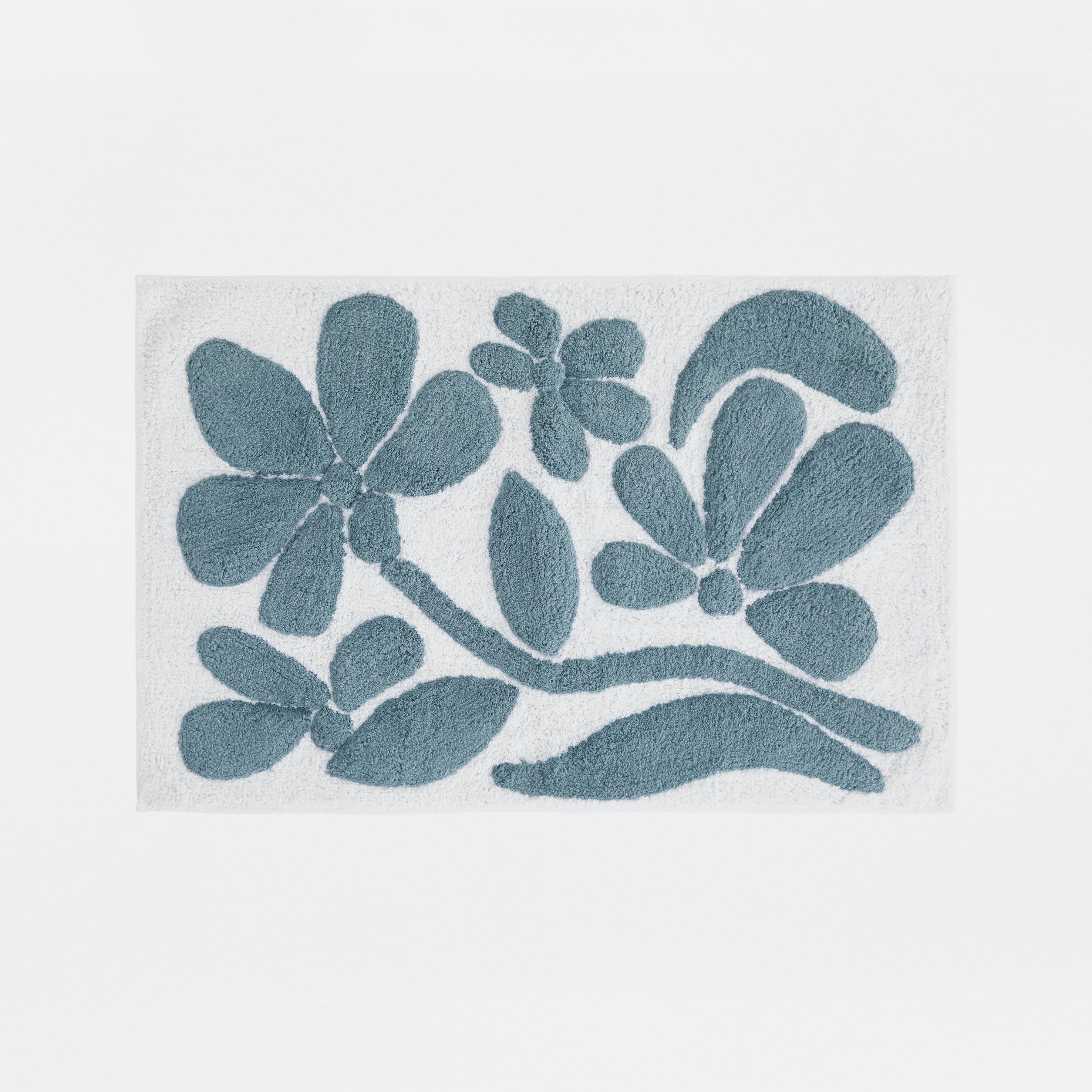 100% Cotton Floral Patterned Bath Mat