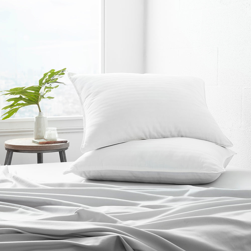 Plush Down-Alternative Gel-Fiber Pillow 2-Pack (Sale) - Linen-sandhutch